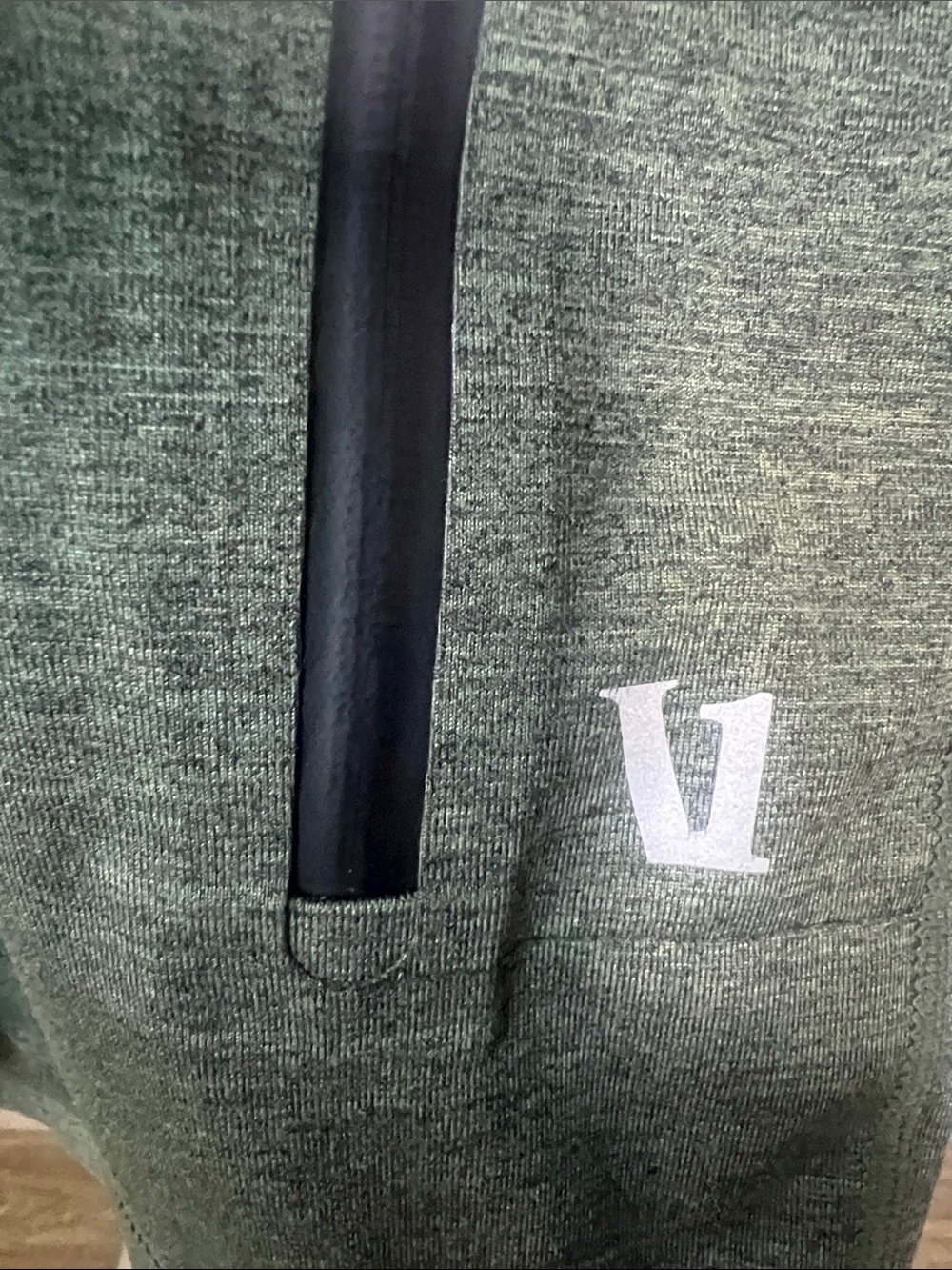 Vuori Sunday Performance Short Olive Green Heather size XXL - Picture 6 of 6
